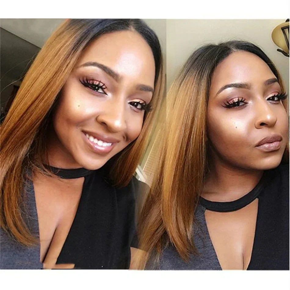 Short Bob Wig Ombre 1B/30 Bob Straight Highlight
