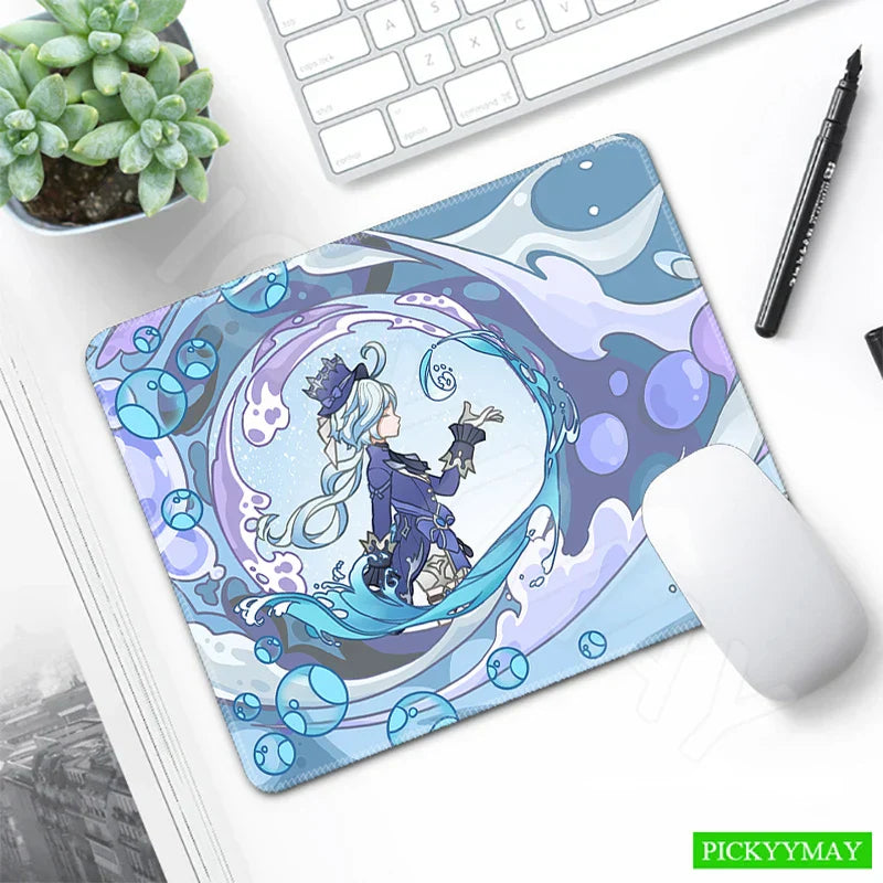 Genshin Impact Desk Mat Gamer Mousepads Mouse Pad