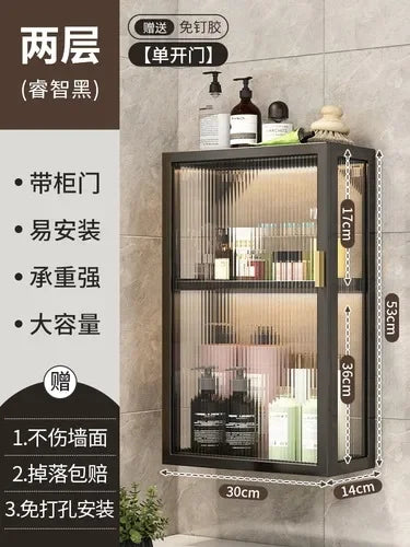Wall Toilet Bathroom Cabinet Kitchen Organizer Closet Partitions