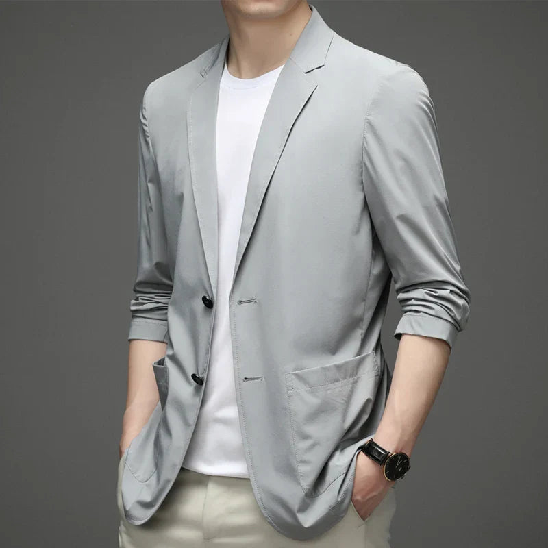 Men's Suit Jacket Summer Ultra-Thin Breathable High Elastic