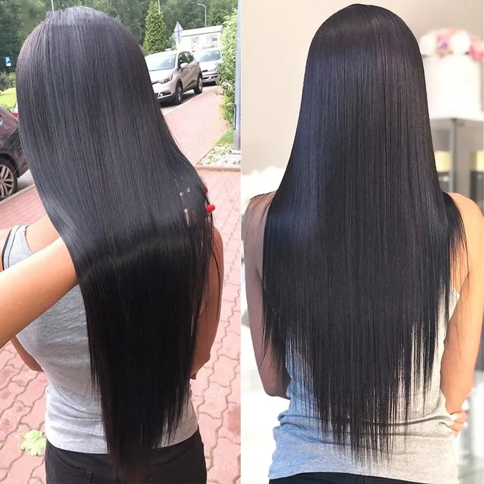 Cranberry Straight Hair Bundles With Closure 100% Remy