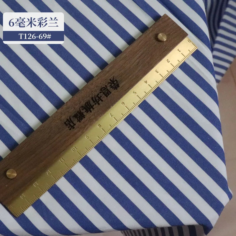 145 Cm*100cm Red Blue White Stripes Fabrics Polyester
