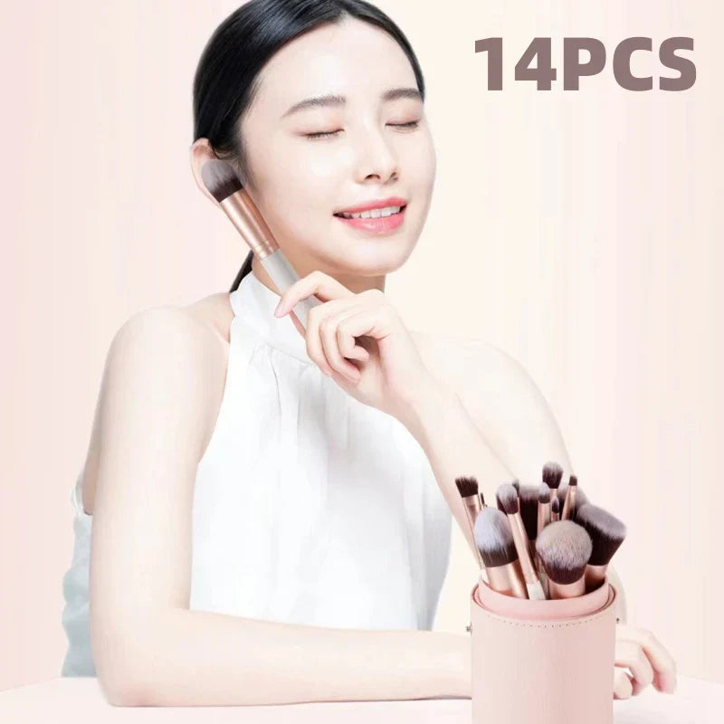 14 PCS Makeup Brushes Set Eye Shadow Foundation