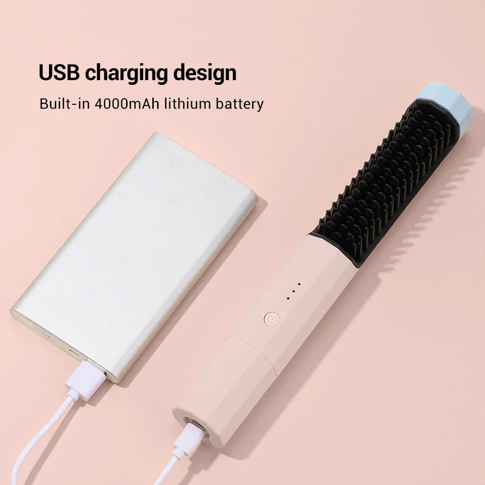 Professional Hair Hot Heating Comb Straightener for Women's