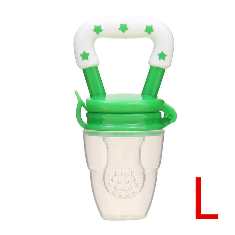 Silicone Baby Fruit Feeder with Cover Baby Nipple