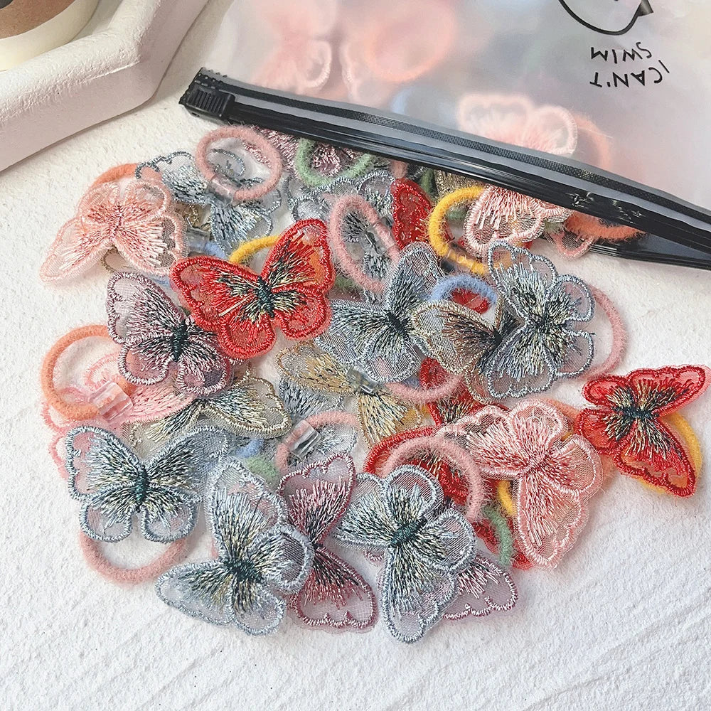 10Pcs/Set New Cute Bowknot Headbands Newborn Girls Elastic