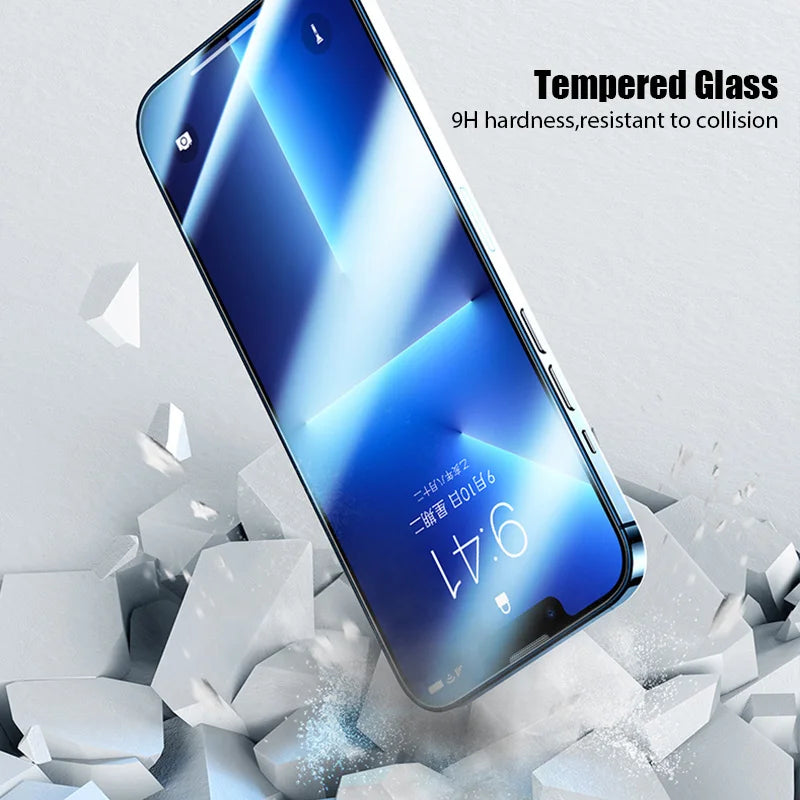 5PCS Protective Glass For iPhone 14 13 12