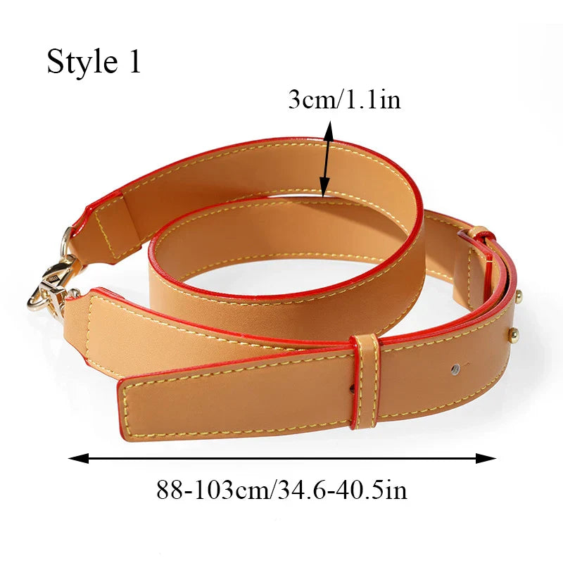 100 Genuine Leather 105CM Bag Strap for LV