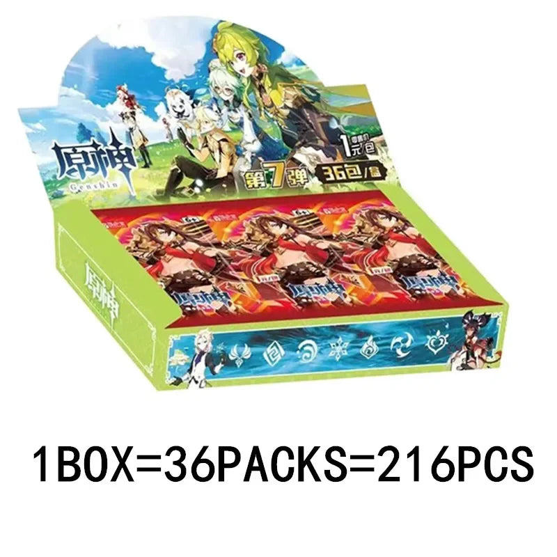 Game Anime Genshin Impact Rare Collectible Card Toy