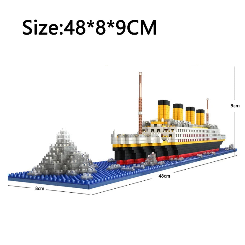Titanic ship model children's toys birthday gift assembly