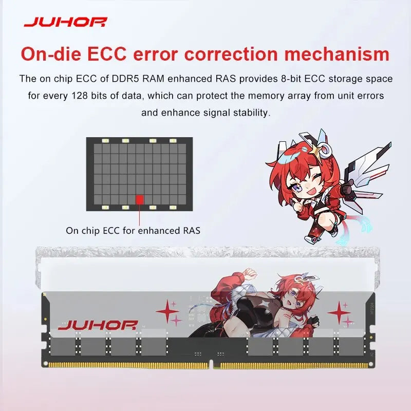 JUHOR DDR5 RGB Memory 16GB 6400MHz 6800MHz Hynix