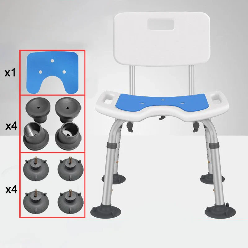 Adjustable Elderly bathroom seat anti-skid bath chairs