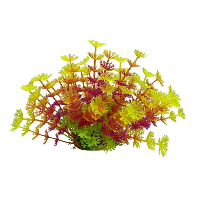 Green Artificial Leaves for Aqua-Terrariums Plants Fish Bowl