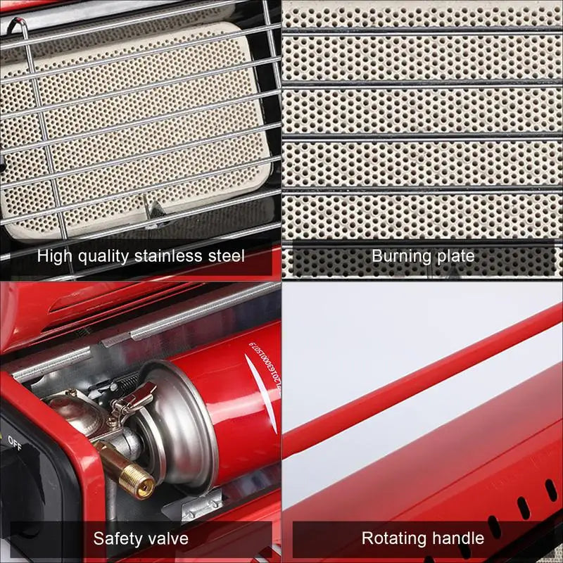 Outdoor Heater Camping Portable Heating Fireplace Multi-purpose LPG