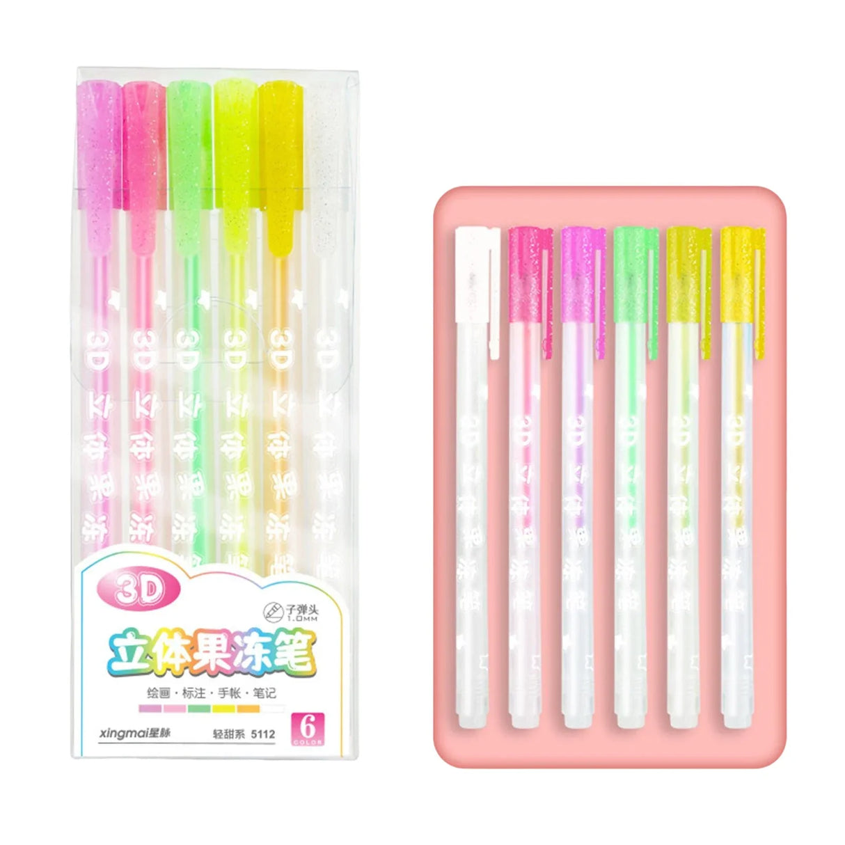 Multi-colored Painting Highlighter Colourful Highlighters DIY Double Line