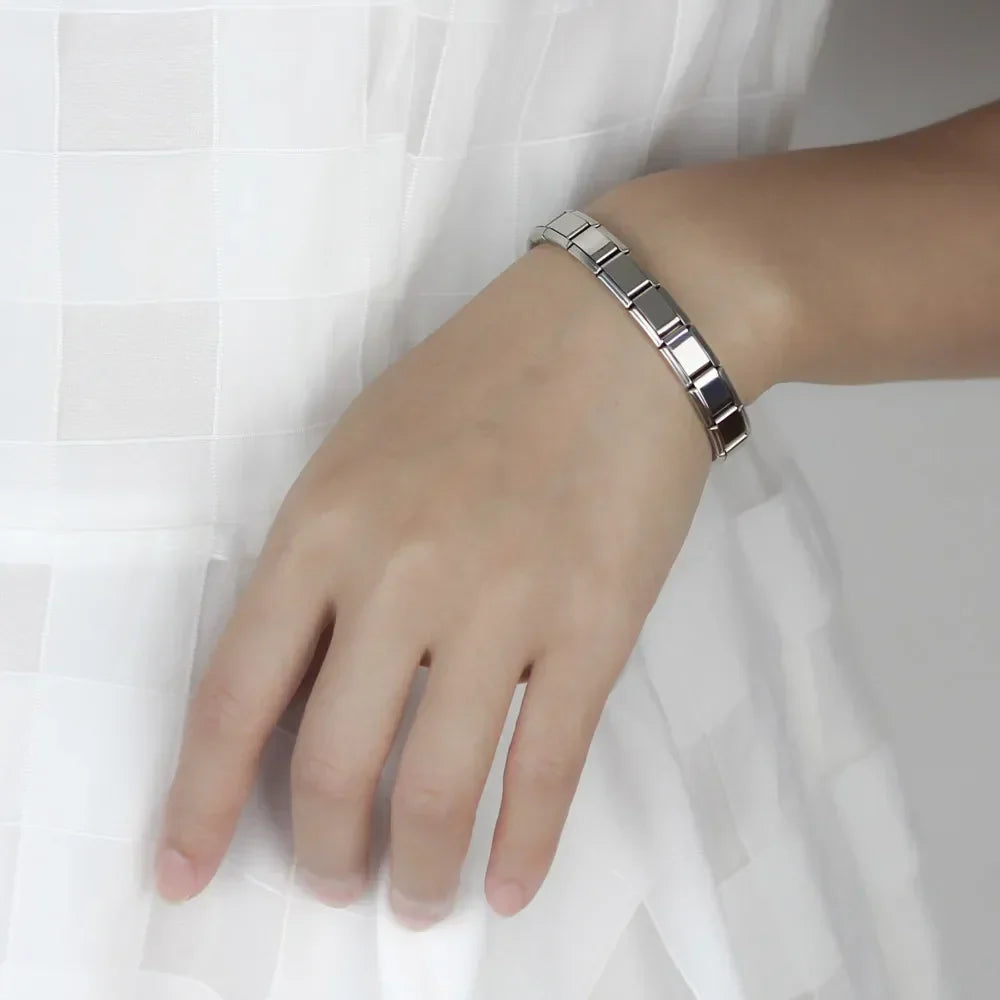 Hapiship Top Women's Girl Jewelry 9mm Width Itanlian