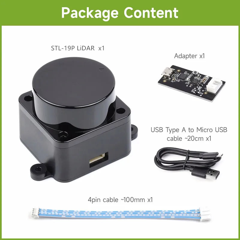 LDROBOT D500 Lidar Kit DTOF outdoor robot SLAM