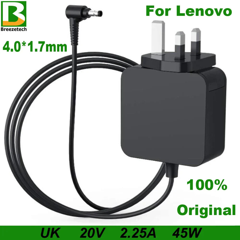 20V 2.25A 45W Charger for Lenovo Laptops