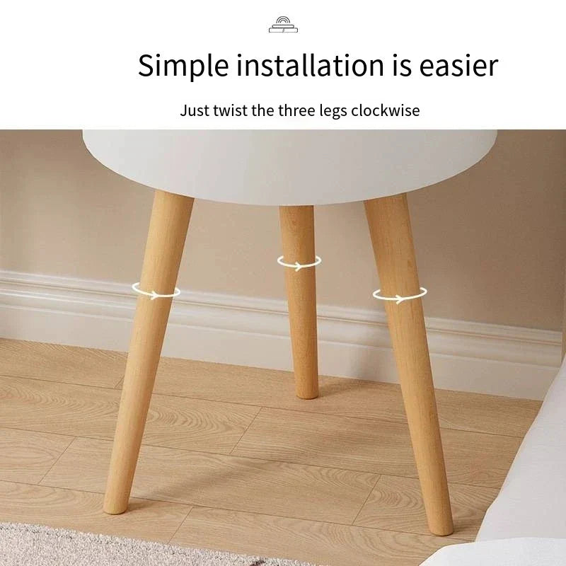 Simple Nightstand Intelligent Wireless Charging Nordic Nightstand Waterproof