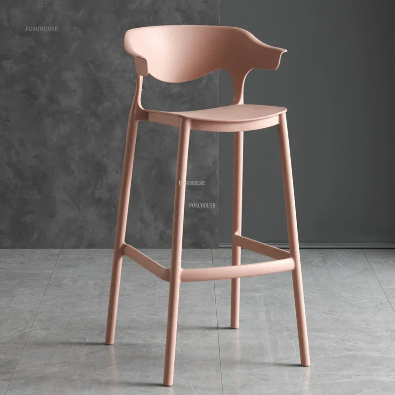 Nordic Plastic Living Room Leisure Bar Chairs Modern