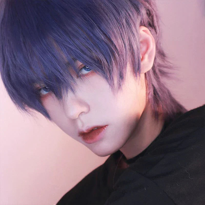 MANWEI Fashion Men Short Wig Light Yellow Blonde