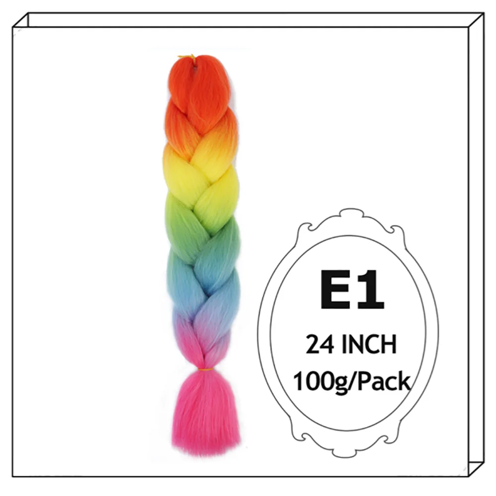 24Inch Synthetic Long Jumbo Ombre Braiding Hair For