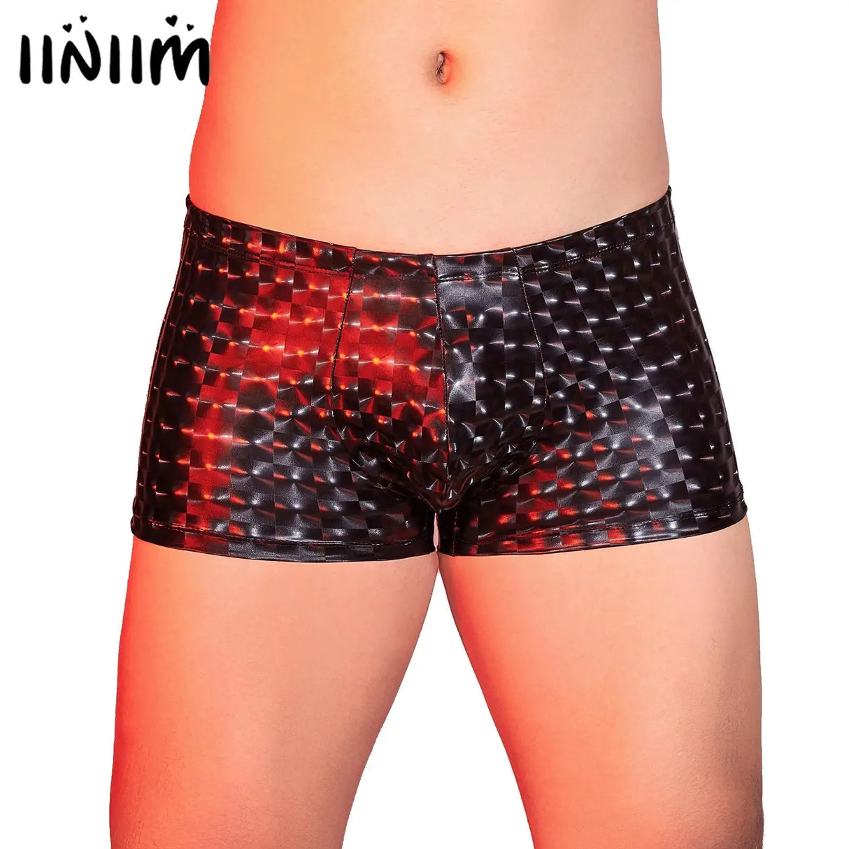 Swimwear Mens Sexy Breathable Underwear Fitness Clubwear Textured