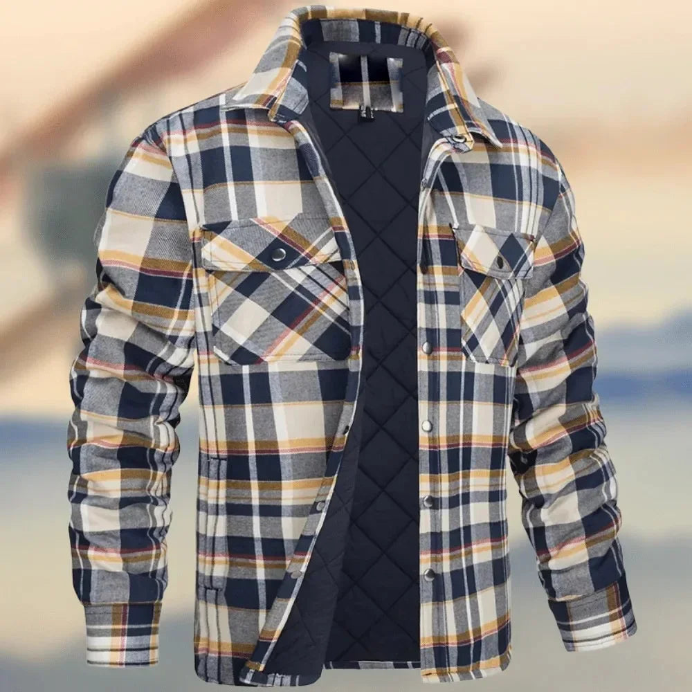 Autumn Winter Fashion Men's Coat Long Sleeve Lapel