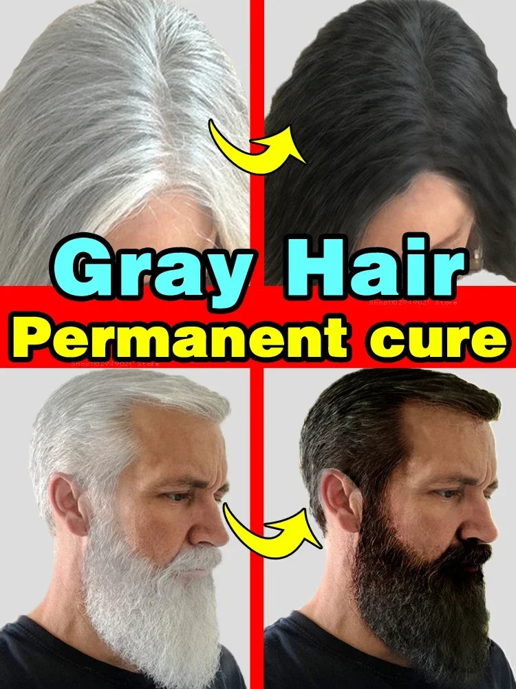 Gray Hair Treatment Serum White to Black Natural