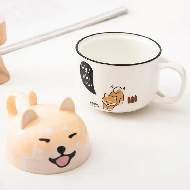 Cartoon Animal Ceramic Coffee Cup Creative Ke Jiquan
