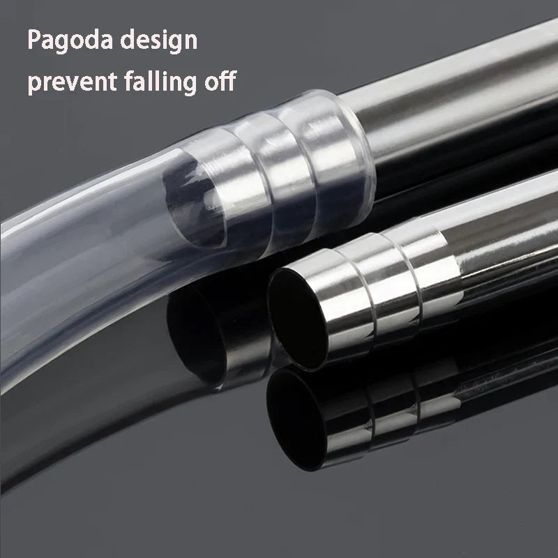 Aquarium 12/16mm stainless steel lily tube, inlet and