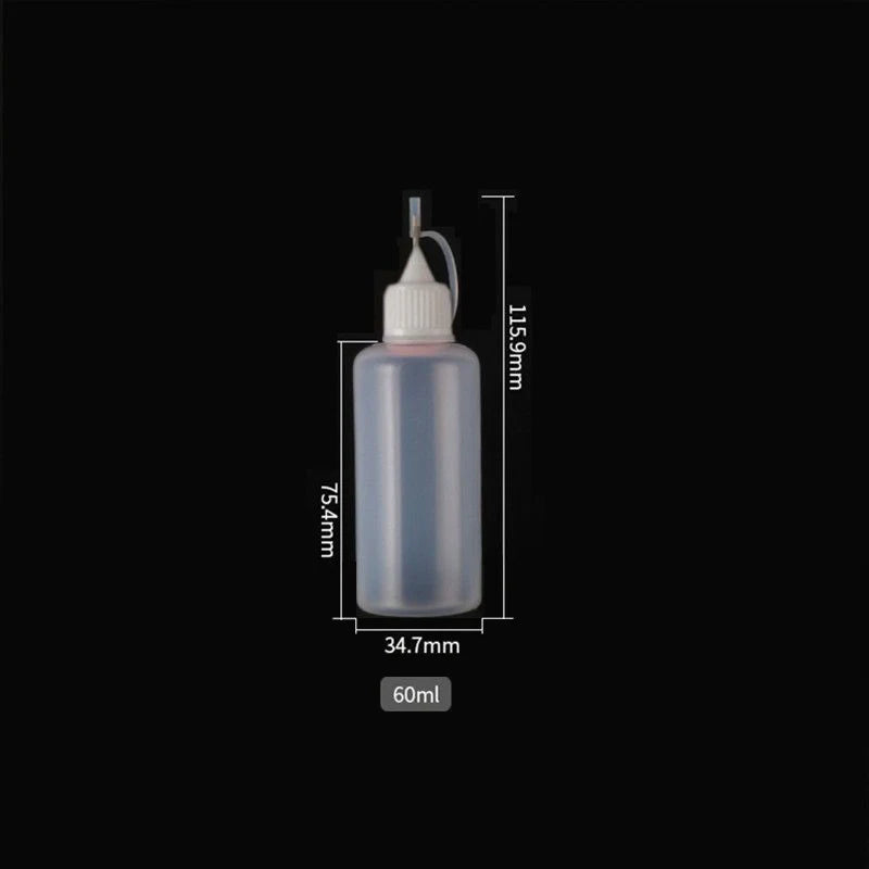 5pcs 5100ml Squeeze Bottles Needle Tip PE Glue