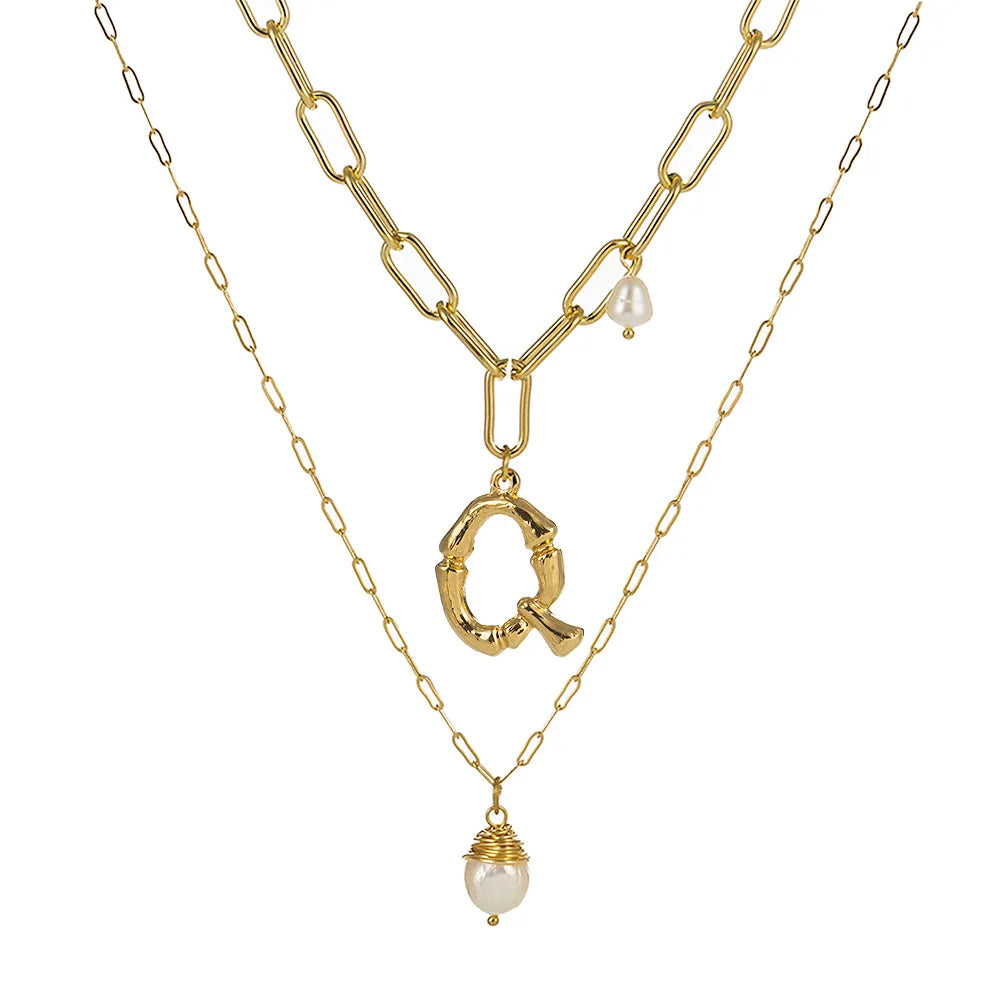 Real Natural Freshwater Baroque Pearl Pendant Necklace