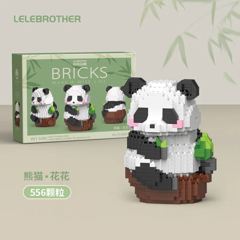 Mini 3D Animal Huahua Panda Building Blocks Model