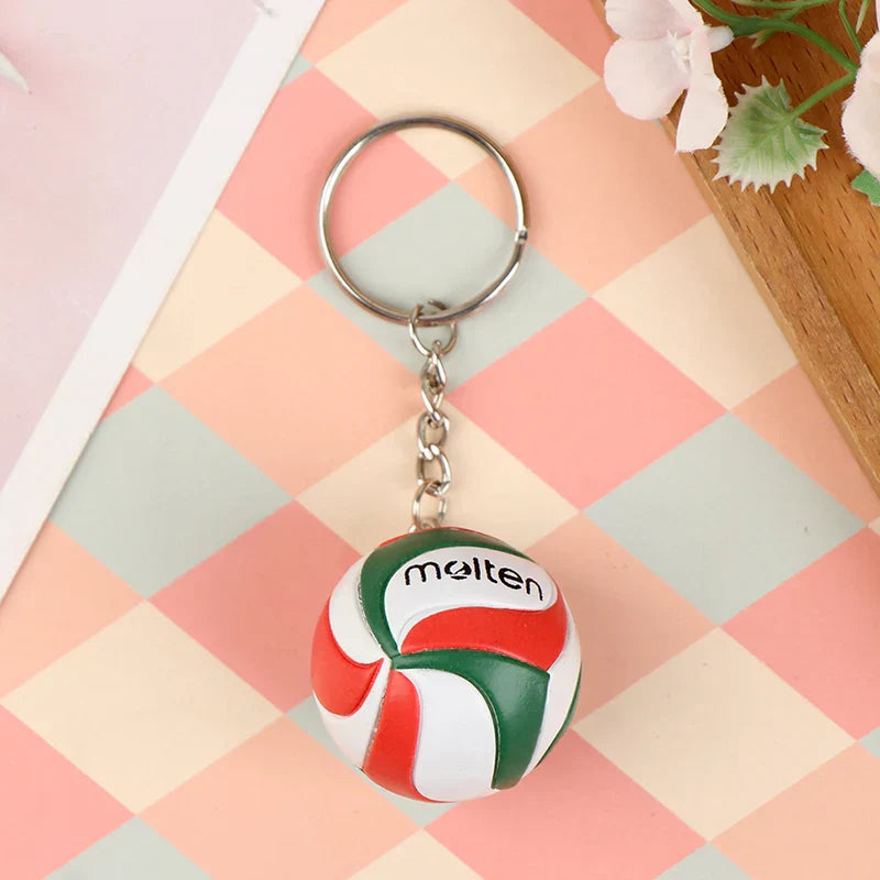 1xFashion PVC Volleyball Keychain Ornaments Business Volleyball Gifts
