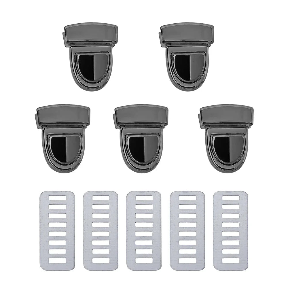 5Pcs Bag Lock Gold Silver Metal Clasp Catch