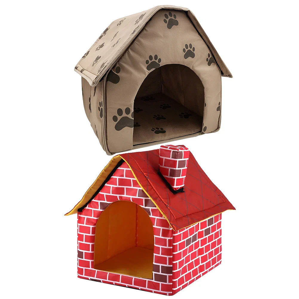 Foldable Kennel Small Dog Cat Kennel Portable Brick
