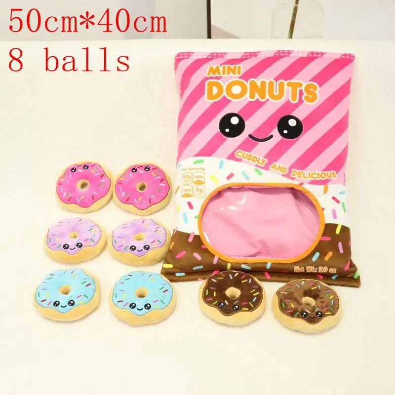 New Kawaii Animal Balls Pudding Candy Bag Pillow