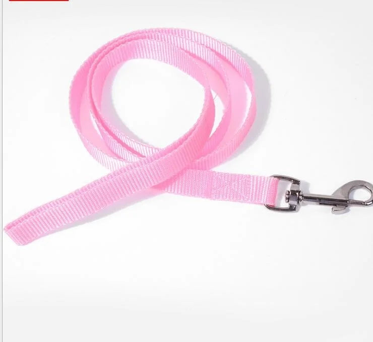 100PC 6Colors 110cm*1.5cm Nylon Pet Dog Leash Harness
