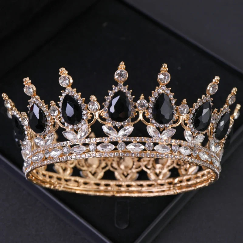 Baroque Crystal Tiaras And Crowns Rhinestone Prom Diadem