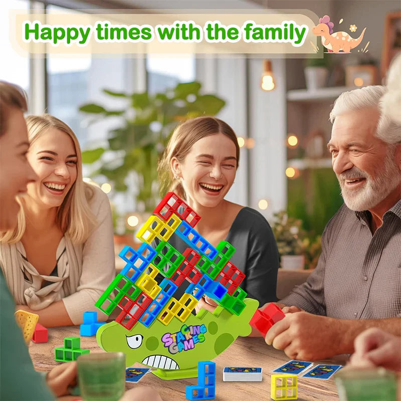 Puzzle Tetra Tower Game Fun Balance Stacking Building