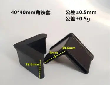 4pc Rubber triangle iron foot cover L-shaped soft
