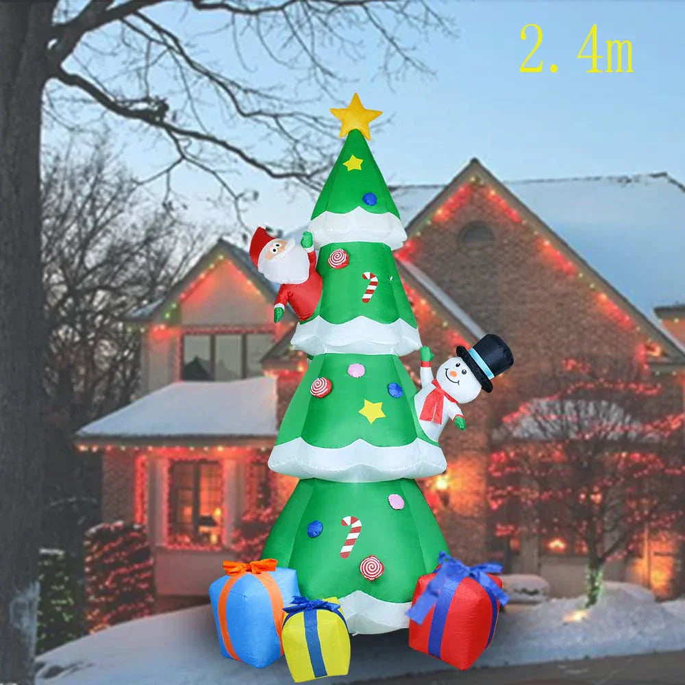 Christmas Inflatable Decoration Toy Built-in LED Lights Inflatable