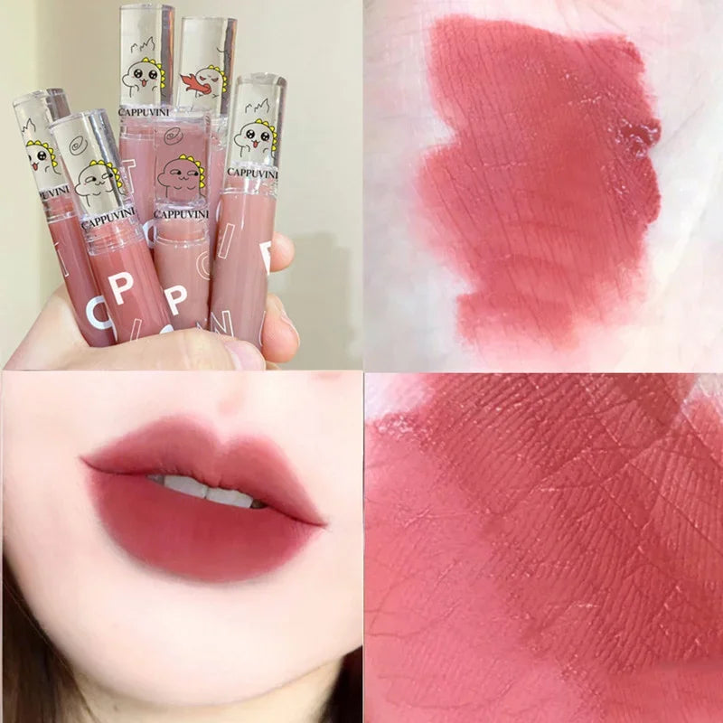 6 Colors Sexy Matte Lipsticks Waterproof Lip Gloss