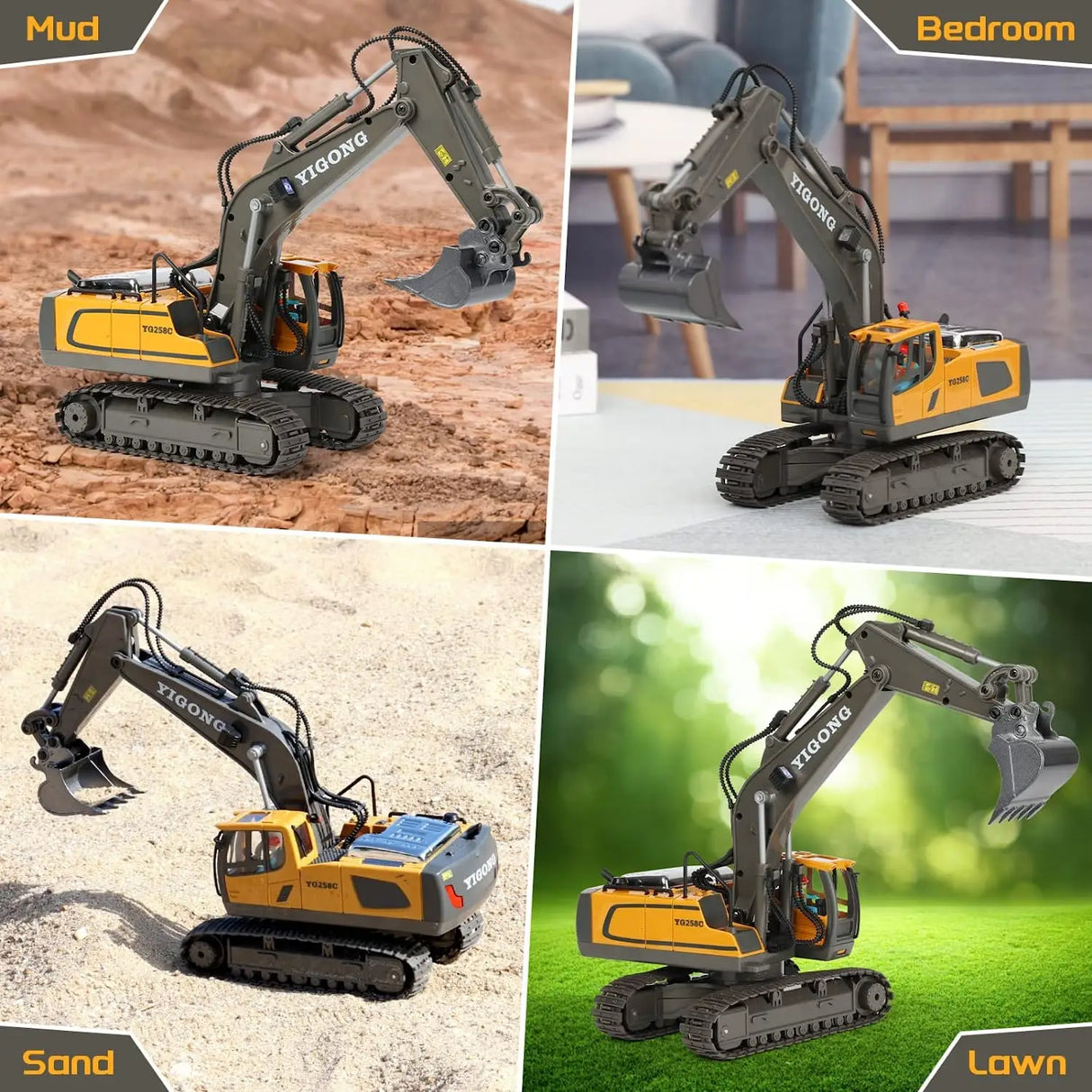 RC Excavator 1:20 Remote Control Truck 2.4G RC