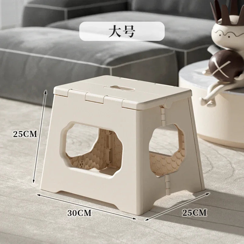 Plastic Foldable Bathroom Chair Shower Small Foot Minder