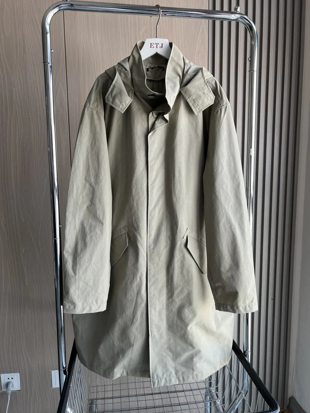Tech hooded parka New Spring 2024 Straight Trench