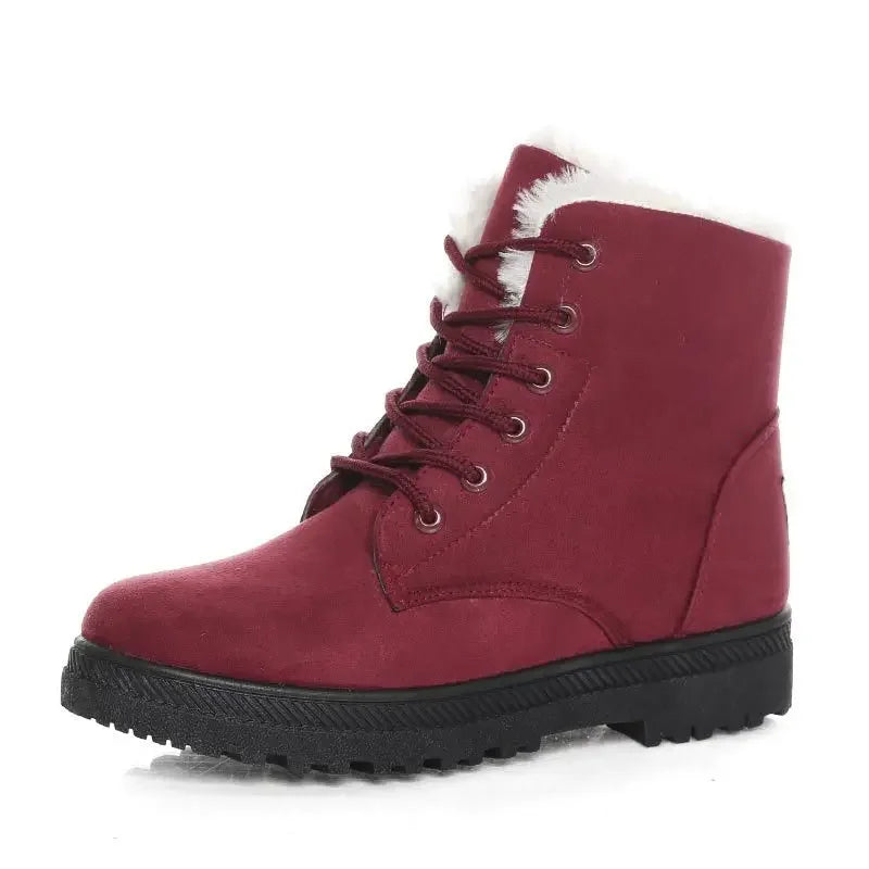 Women Winter Boots Ladies Snow Boots Lace Up