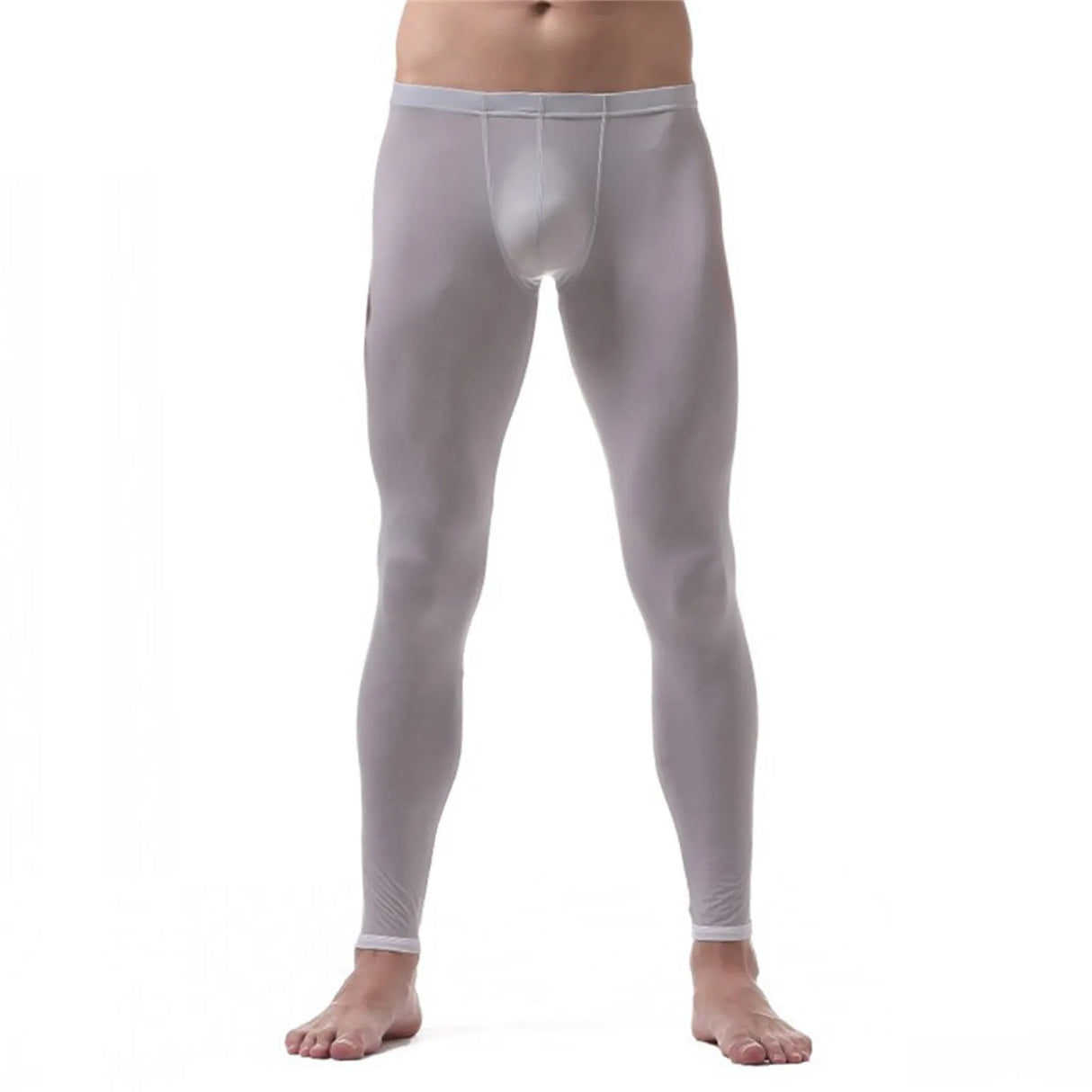 Men'S Long Leggings Soild Elastic Waisted Home Trousers