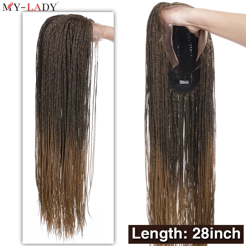 My-Lady 28inch Synthetic Braided Wigs Senegalese Twist Lace